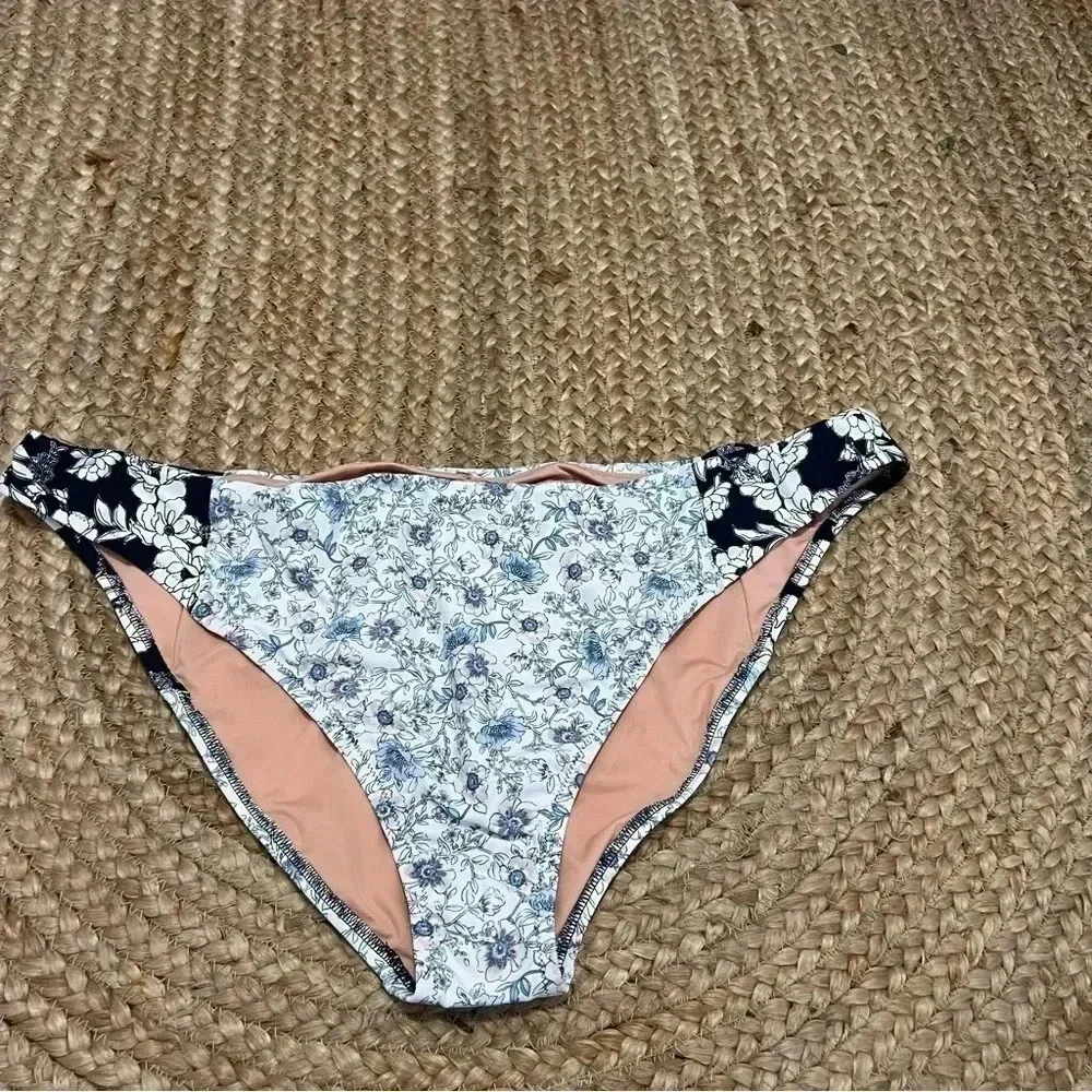 J. Crew bikini bottom Sz 3X‎ high rise cheeky bikini mixed magnolia floral
